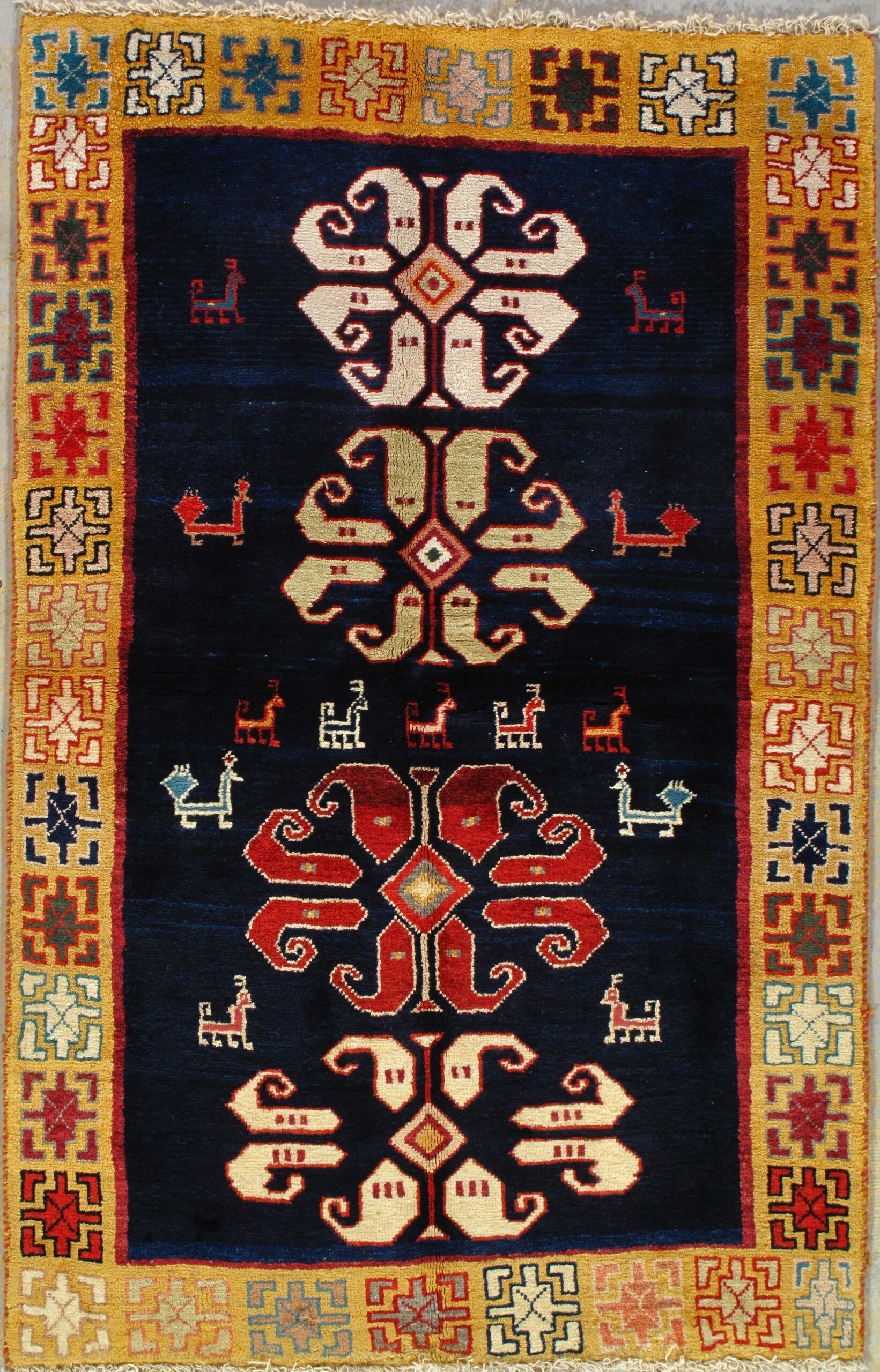 Vintage Gabbeh rug, 3'5" x 5'4", First Rugs