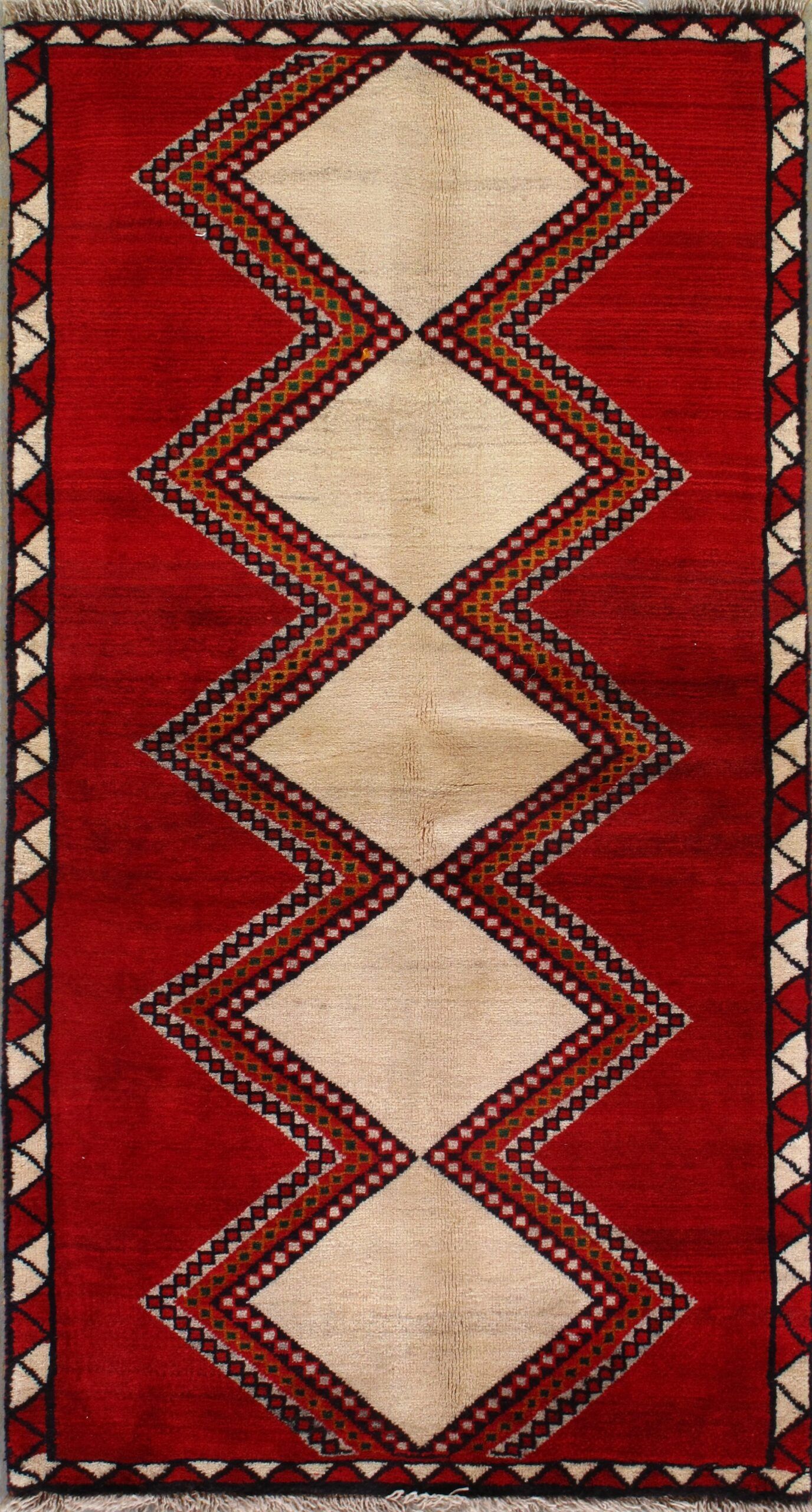 Vintage Gabbeh rug, 2'10