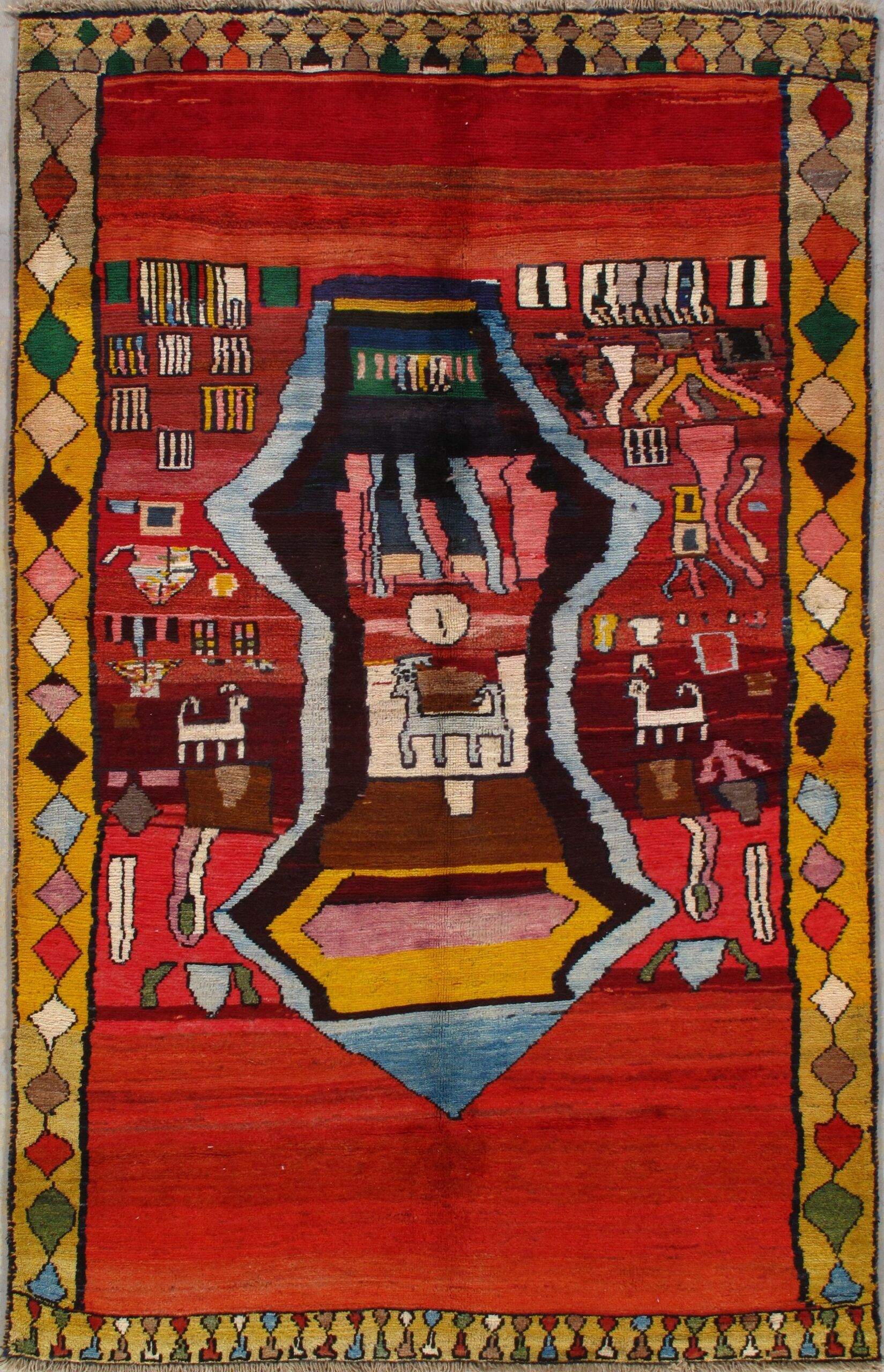 Vintage Gabbeh rug, 5' x 8', First Rugs