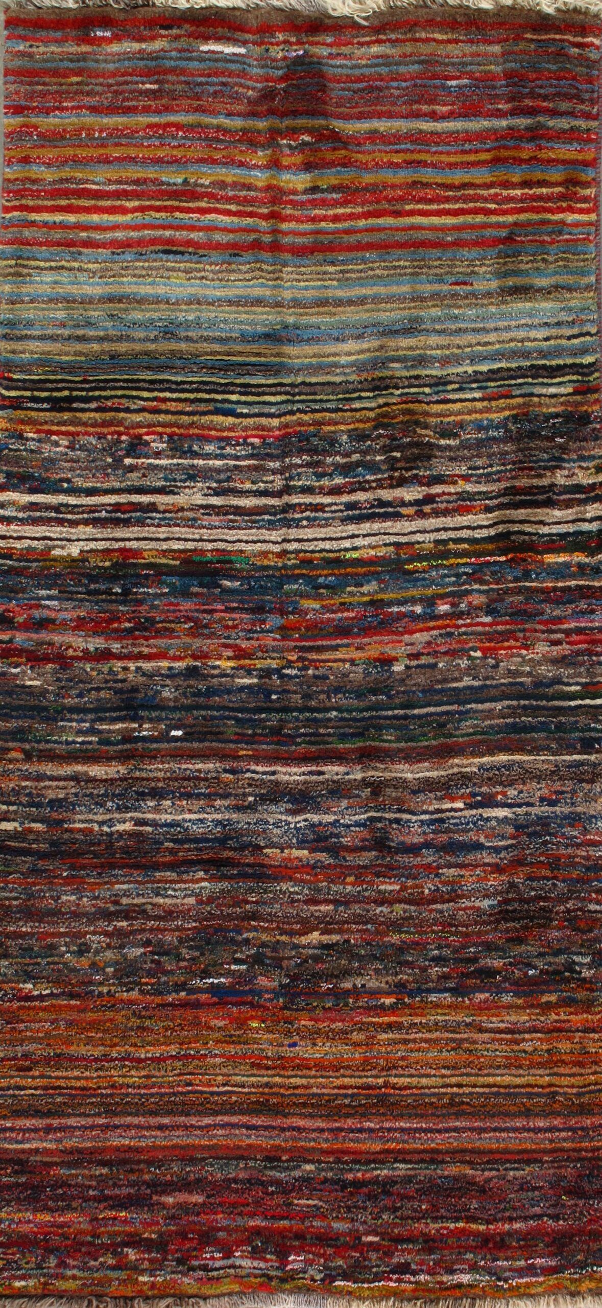 Vintage Persian Gabbeh runner, 3'2