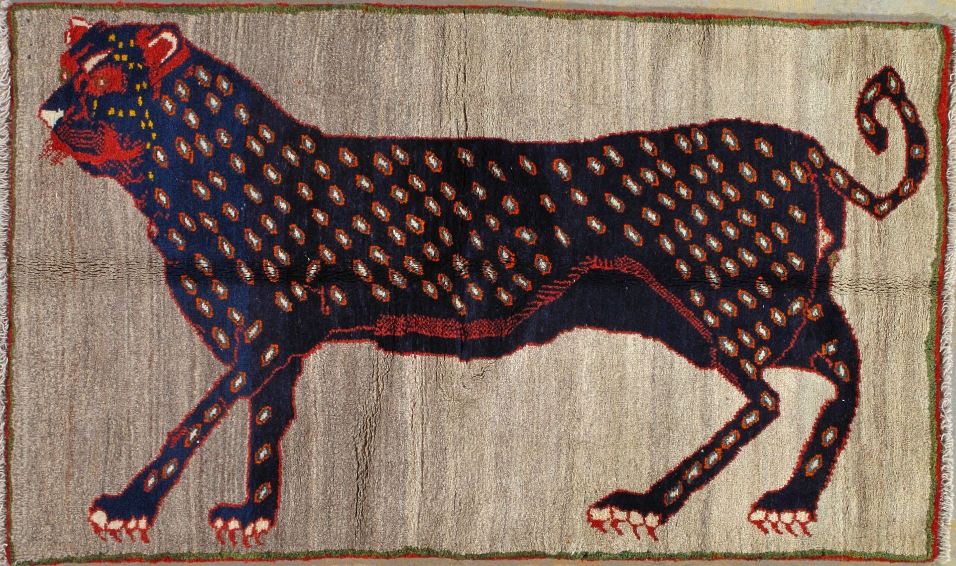 Vintage Persian Gabbeh rug, 3'3