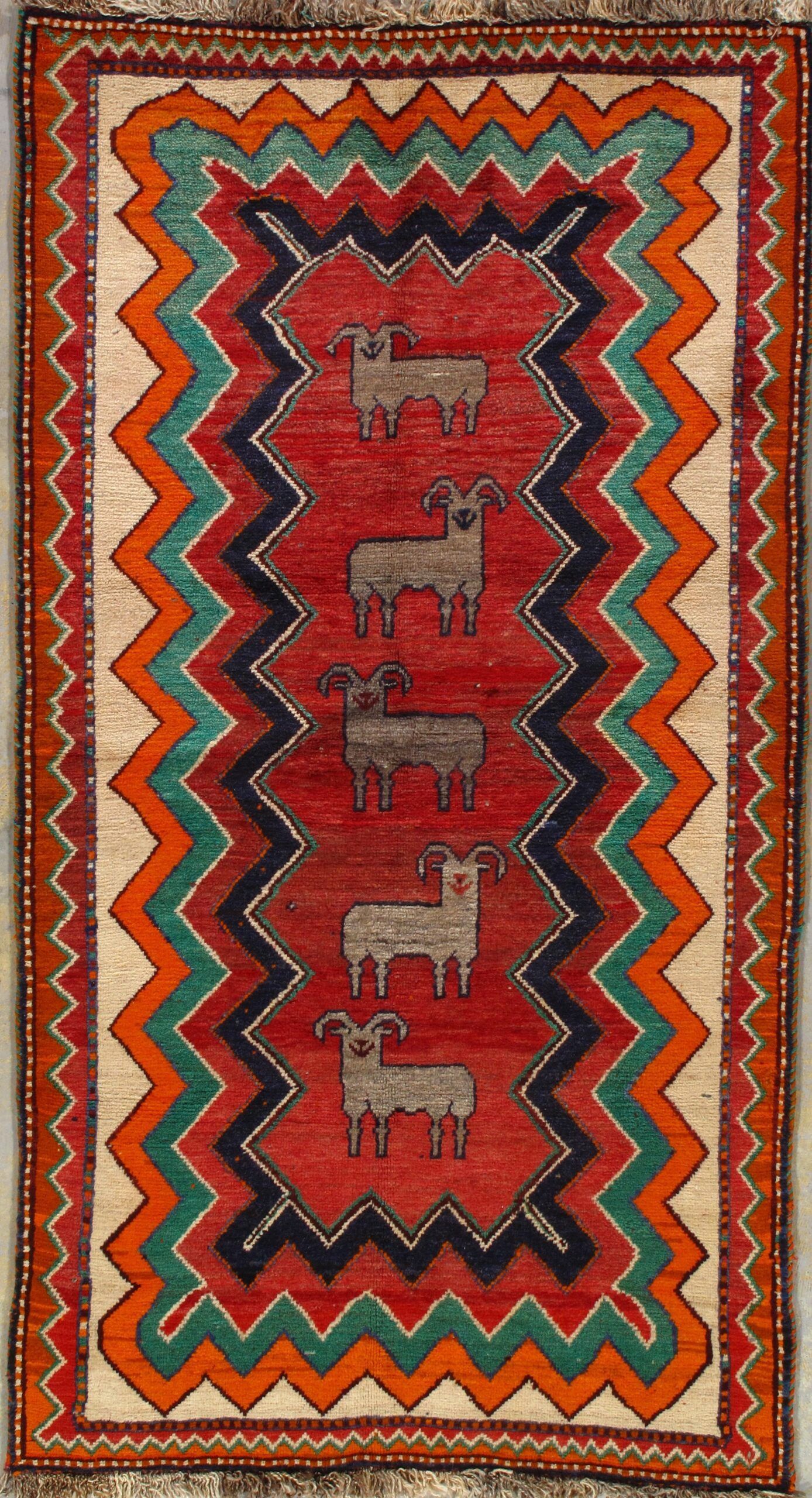 Vintage Gabbeh rug, 3'6