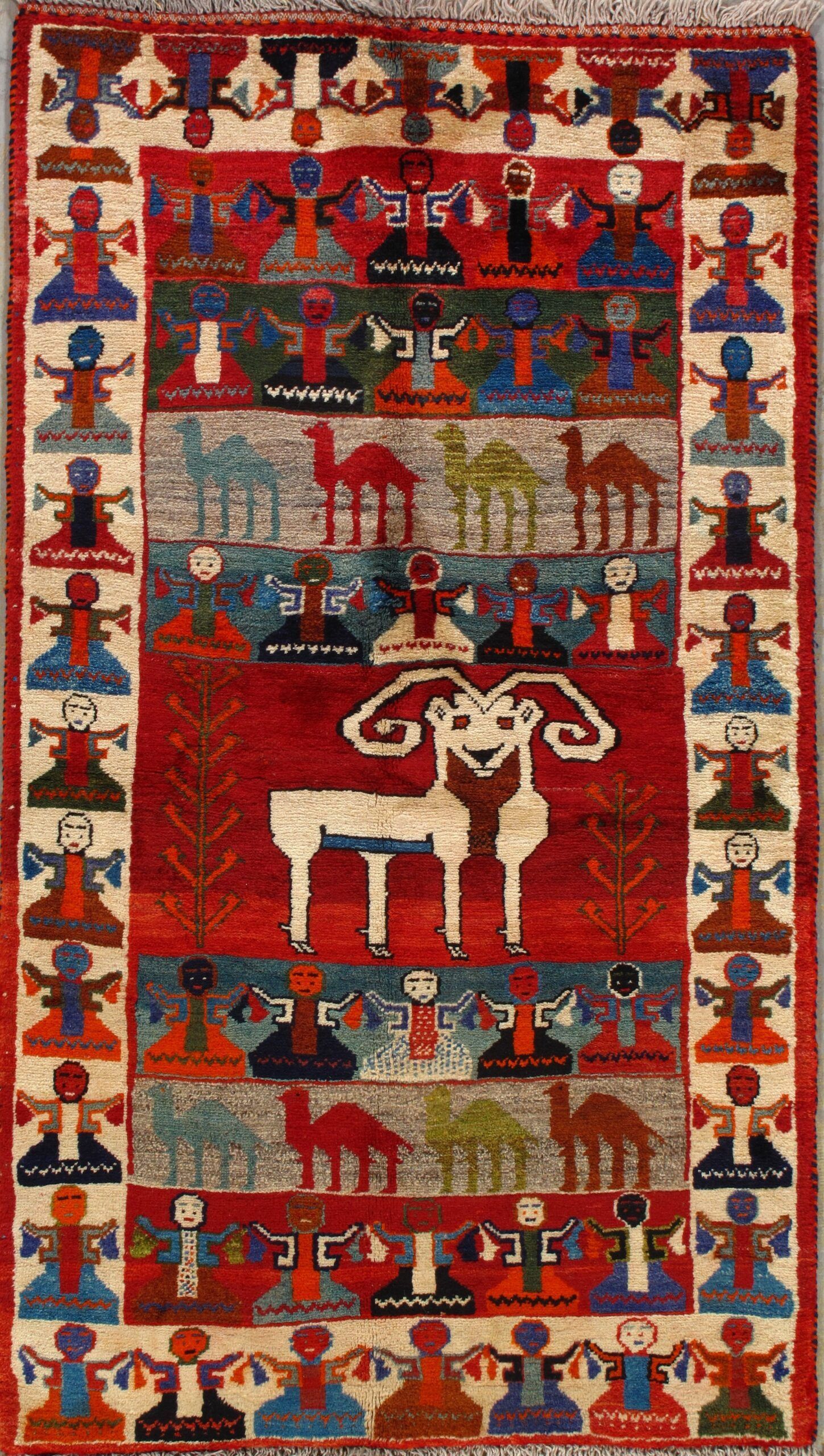 Vintage Gabbeh rug, 3'6