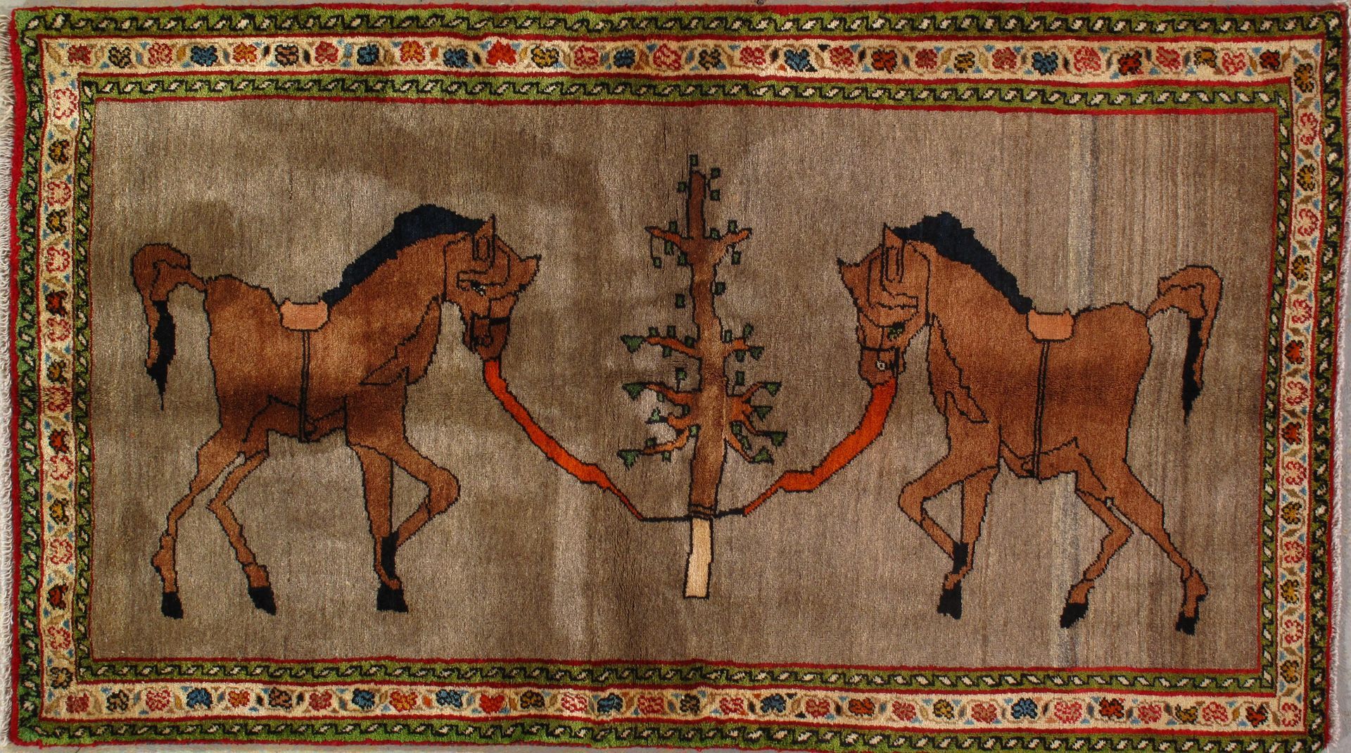 Vintage Gabbeh rug, 3'4