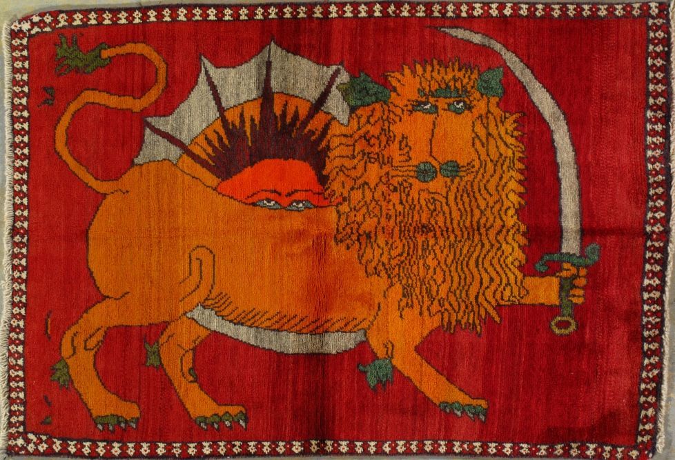 Vintage Persian Gabbeh rug, 3'2