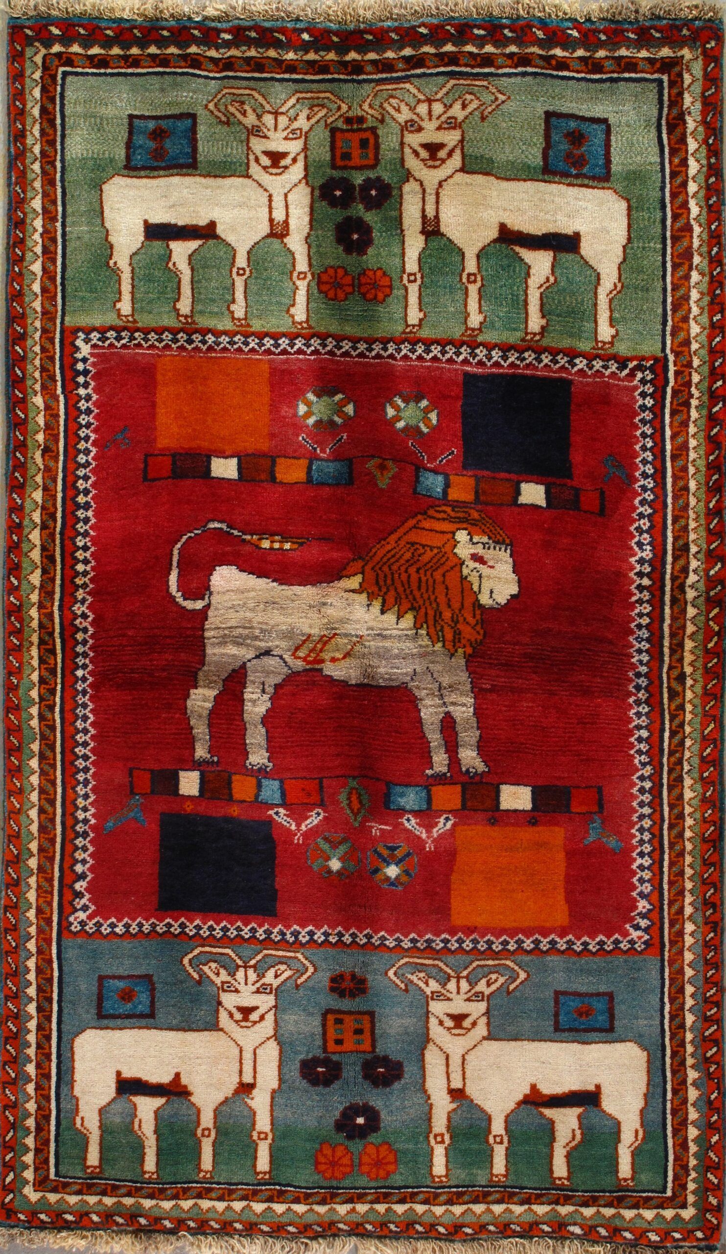 Vintage Gabbeh rug, 3'4