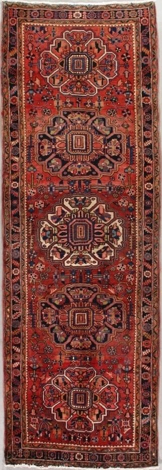 Persian Heriz runner, 3'9" X 11', First Rugs