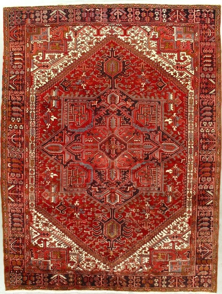 Persian Heriz rug, 9'10