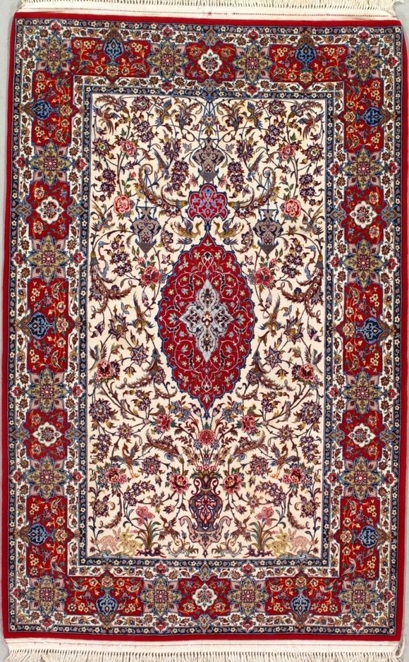Persian Isfahan rug, 3' X 5', First Rugs