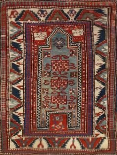 Antique Kazak rug, 3'6