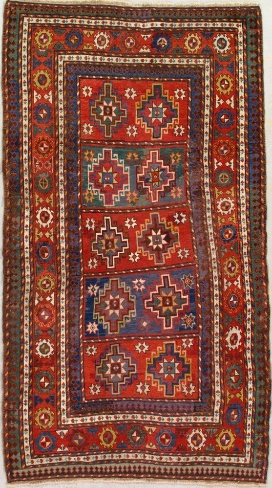 Antique Kazak rug, 4'4