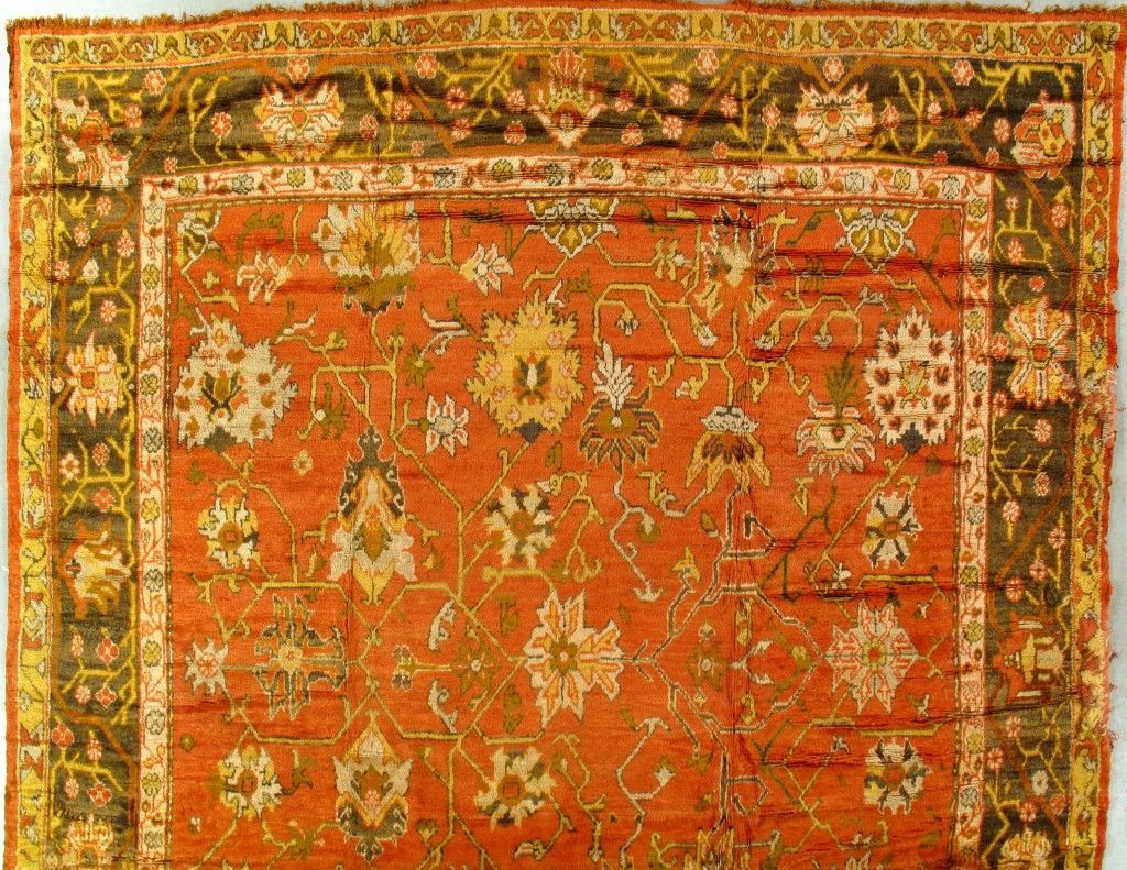 Antique Oushak rug, 13'6