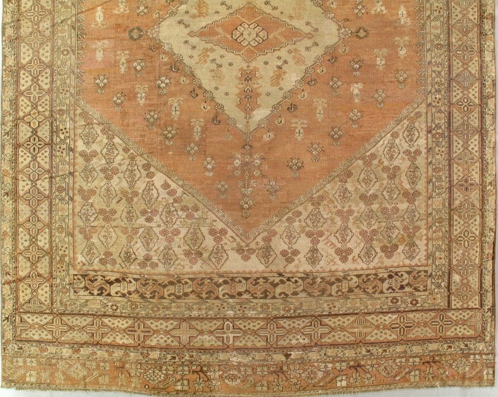 Antique Oushak rug, 12'5