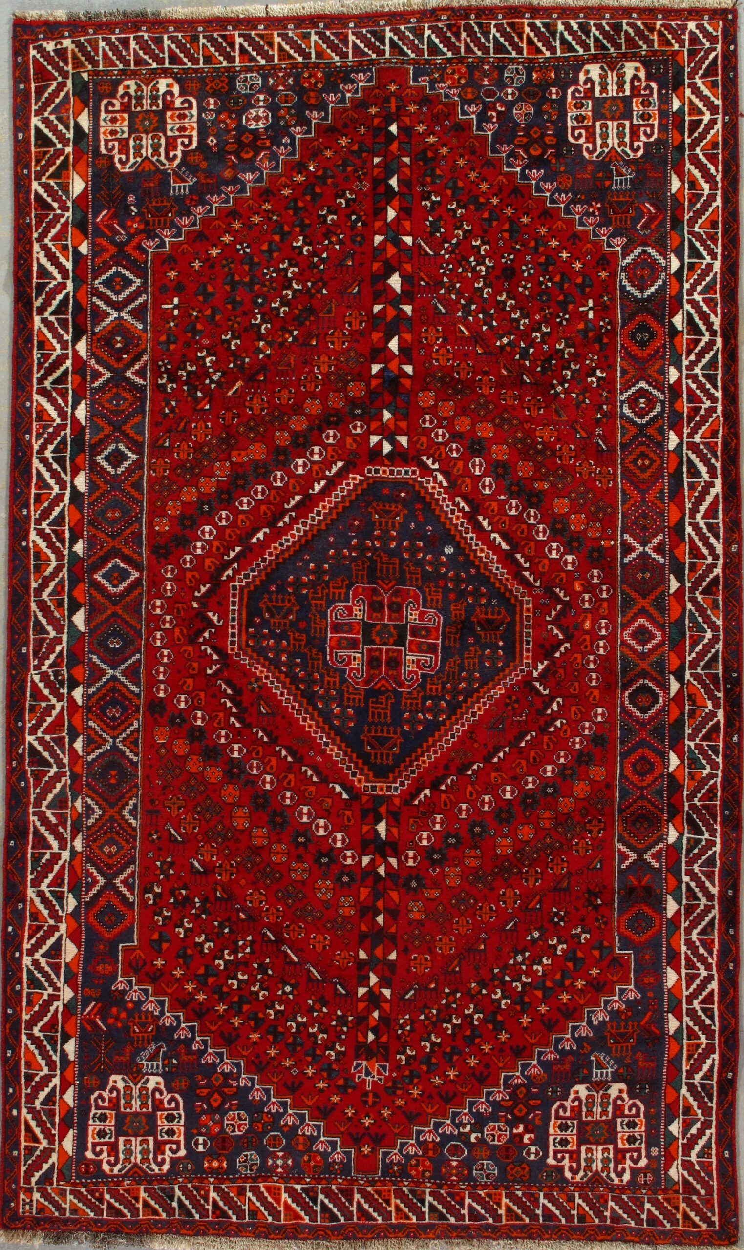 Vintage Persian Qashqai rug, 5'4" X 8'10", First Rugs