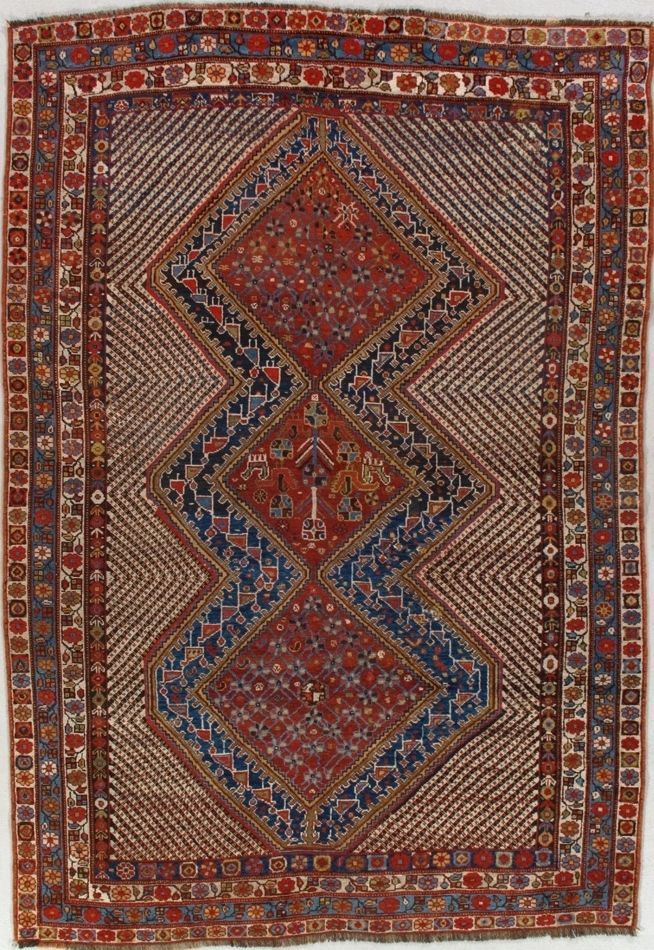 Persian Qashqai rug, 6'3" X 9'2", First Rugs