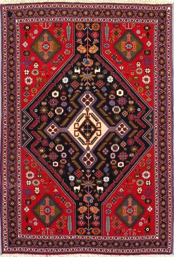 Persian Qashqai rug, 3'4