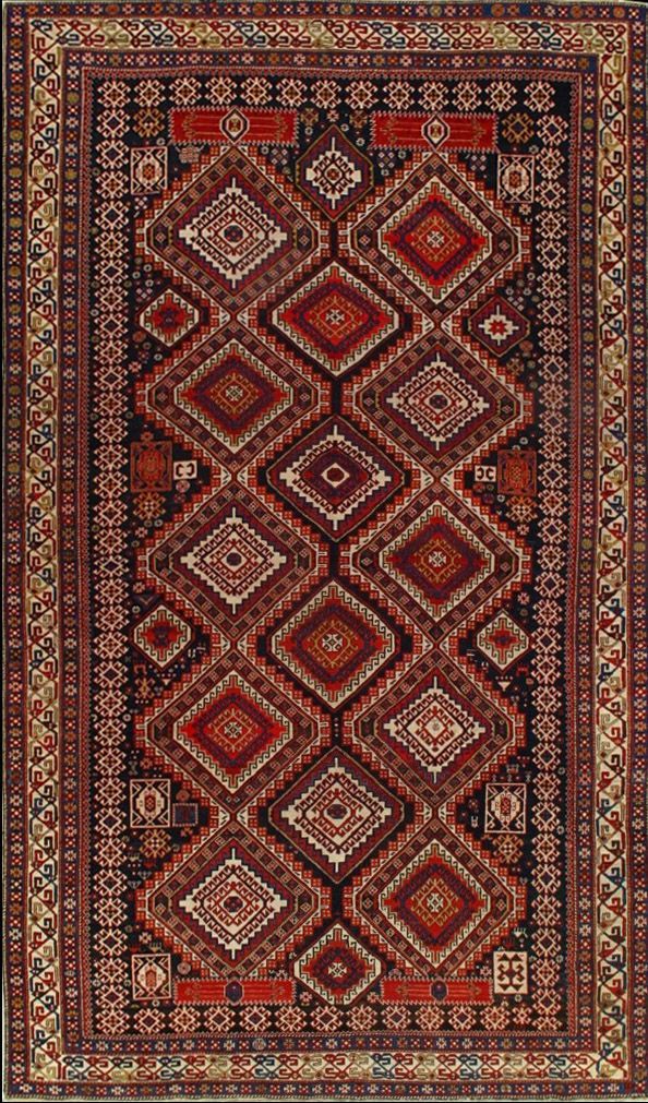 Antique Shirvan rug, 6'4