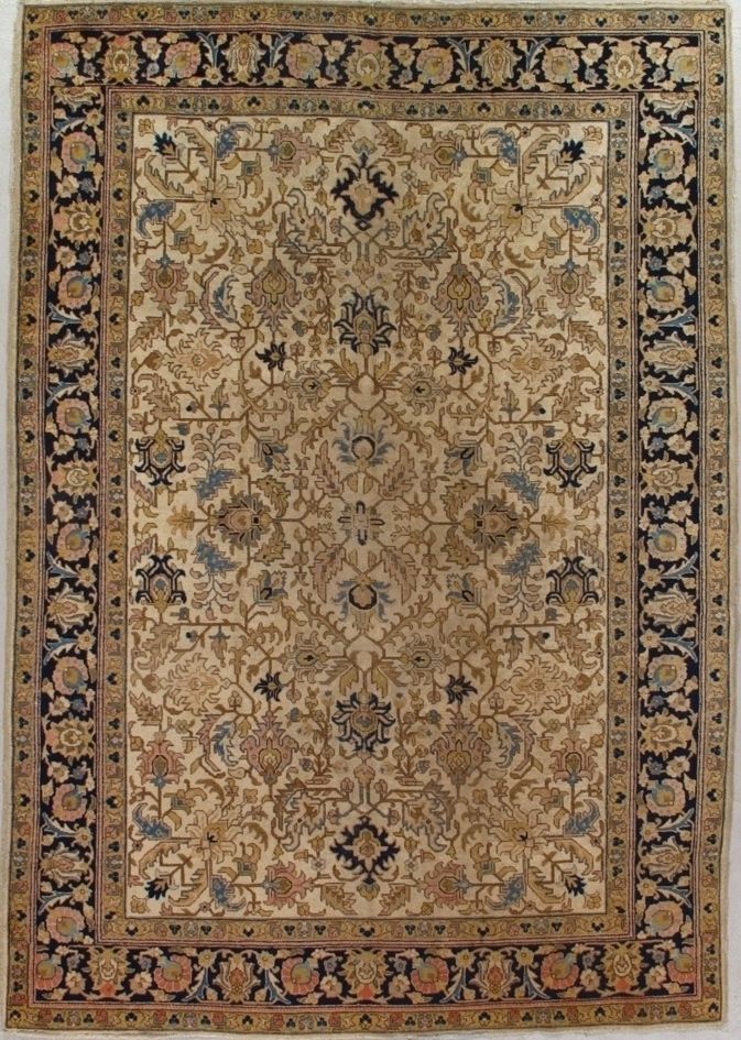 Antique Tabriz rug, 7'4