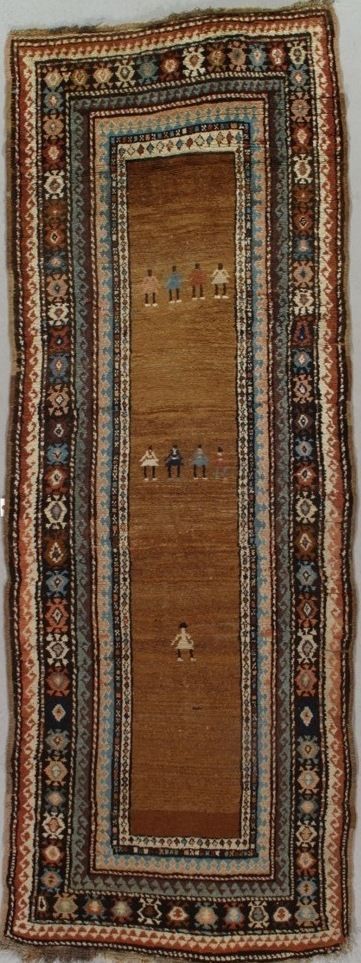 Antique Kazak rug, 3'4" x 9', First Rugs