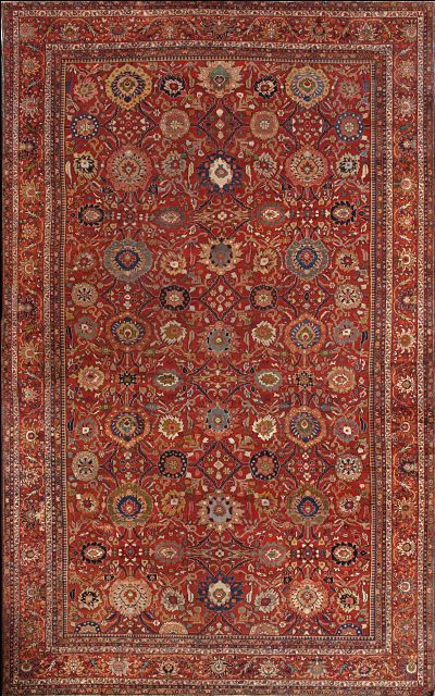 Antique Sultanabad rug, 13'2