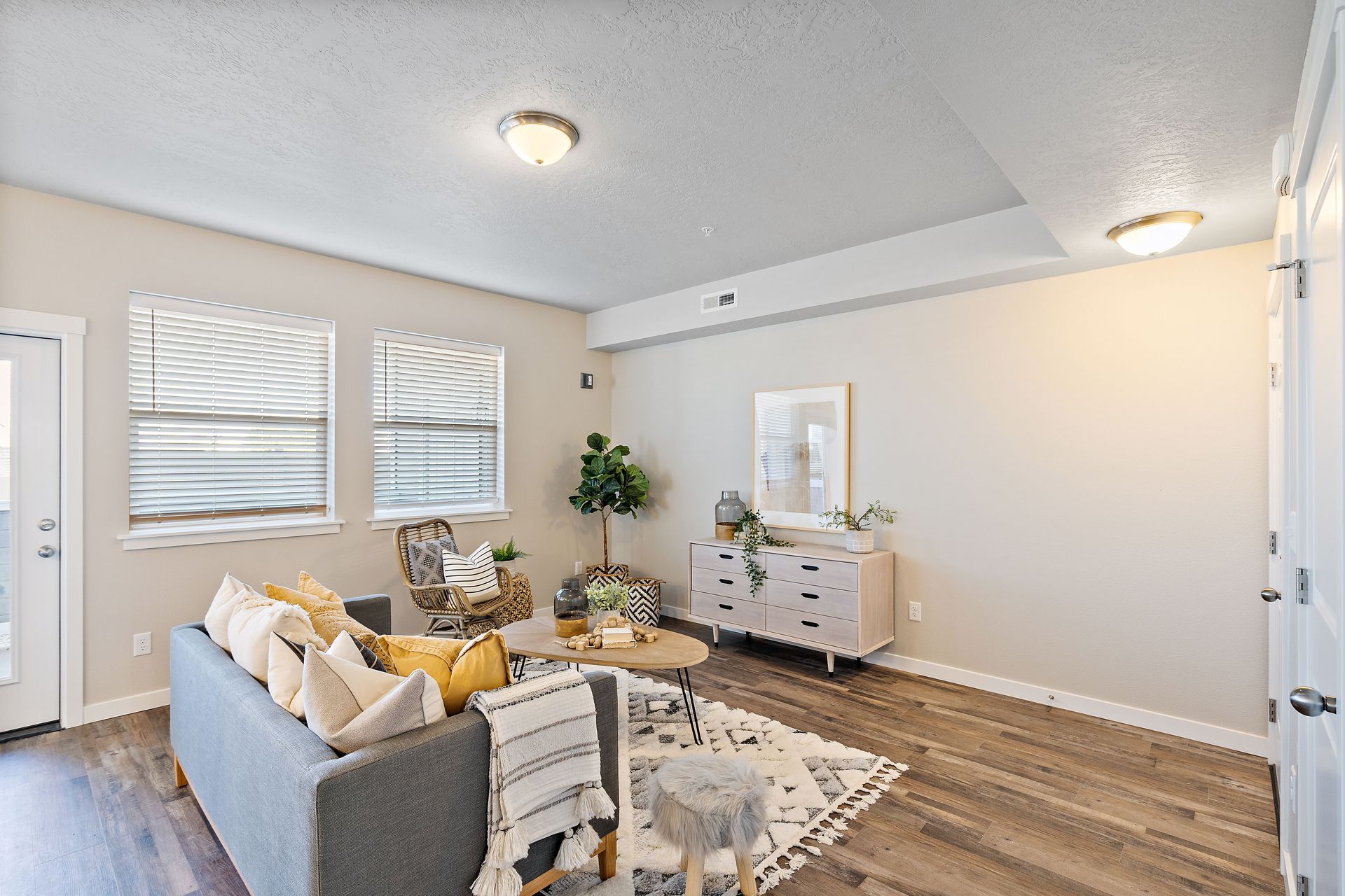 Brownstone flats living room