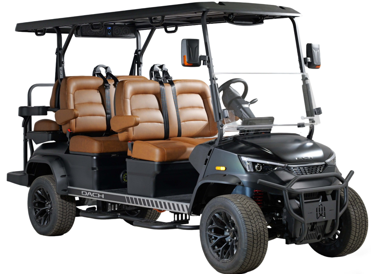 Allstates Golf Carts DACH Apollo 4+2 gray six seat golf cart 72V