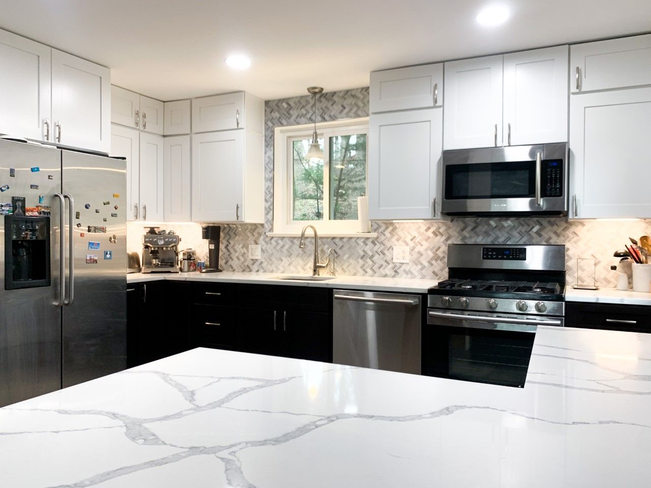 Home Remodeling Contractor | Laytonsville, MD | Black and White Kitchen and Bath