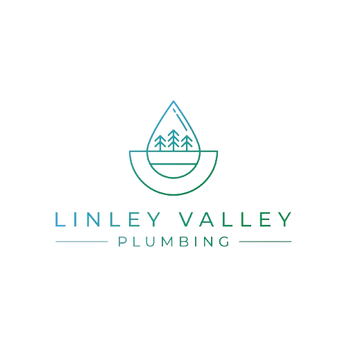 a logo for a plumbing company called linley valley plumbing .