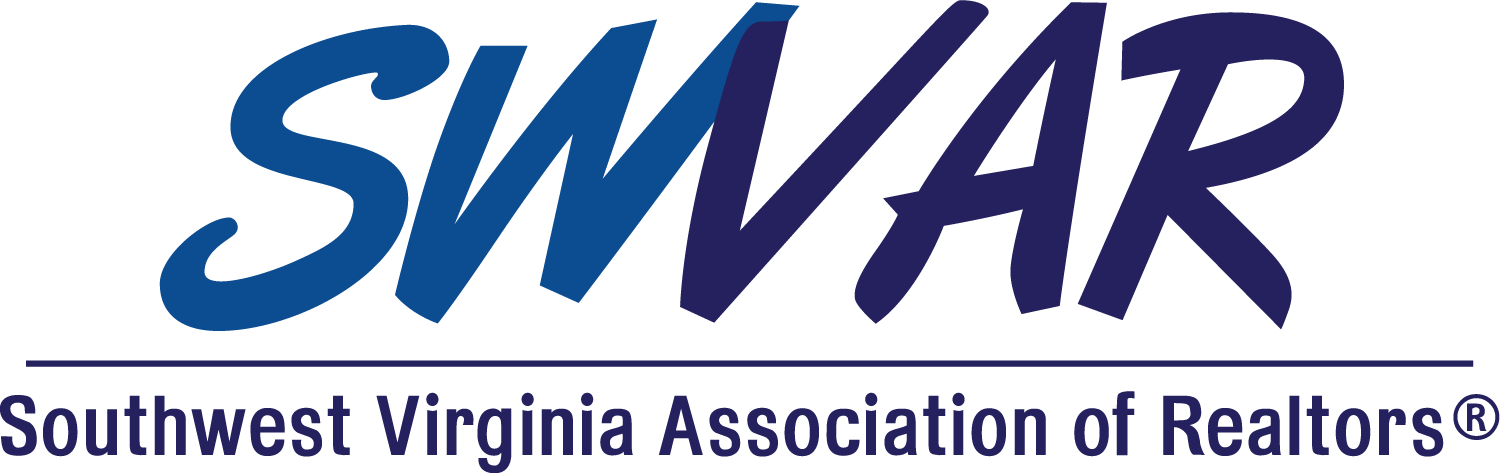 SWVAR logo with blue stylized letters and &ldquo;Southwest Virginia Association of Realtors&reg;&rdquo; beneath