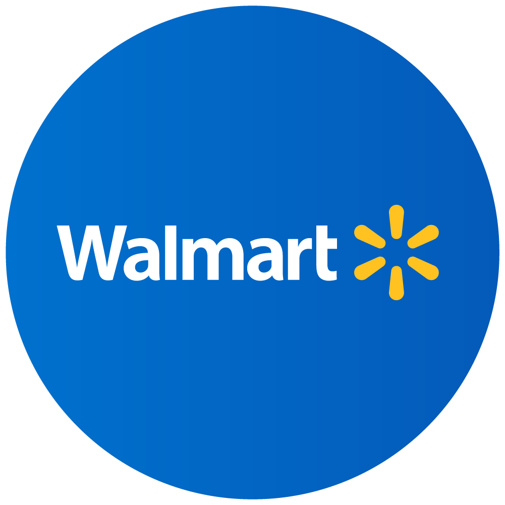 The Walmart logo, featuring a blue six-pointed spark symbol above the blue text