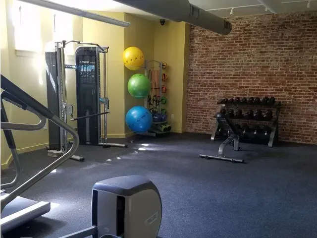 McKay apartment community fitness center. 