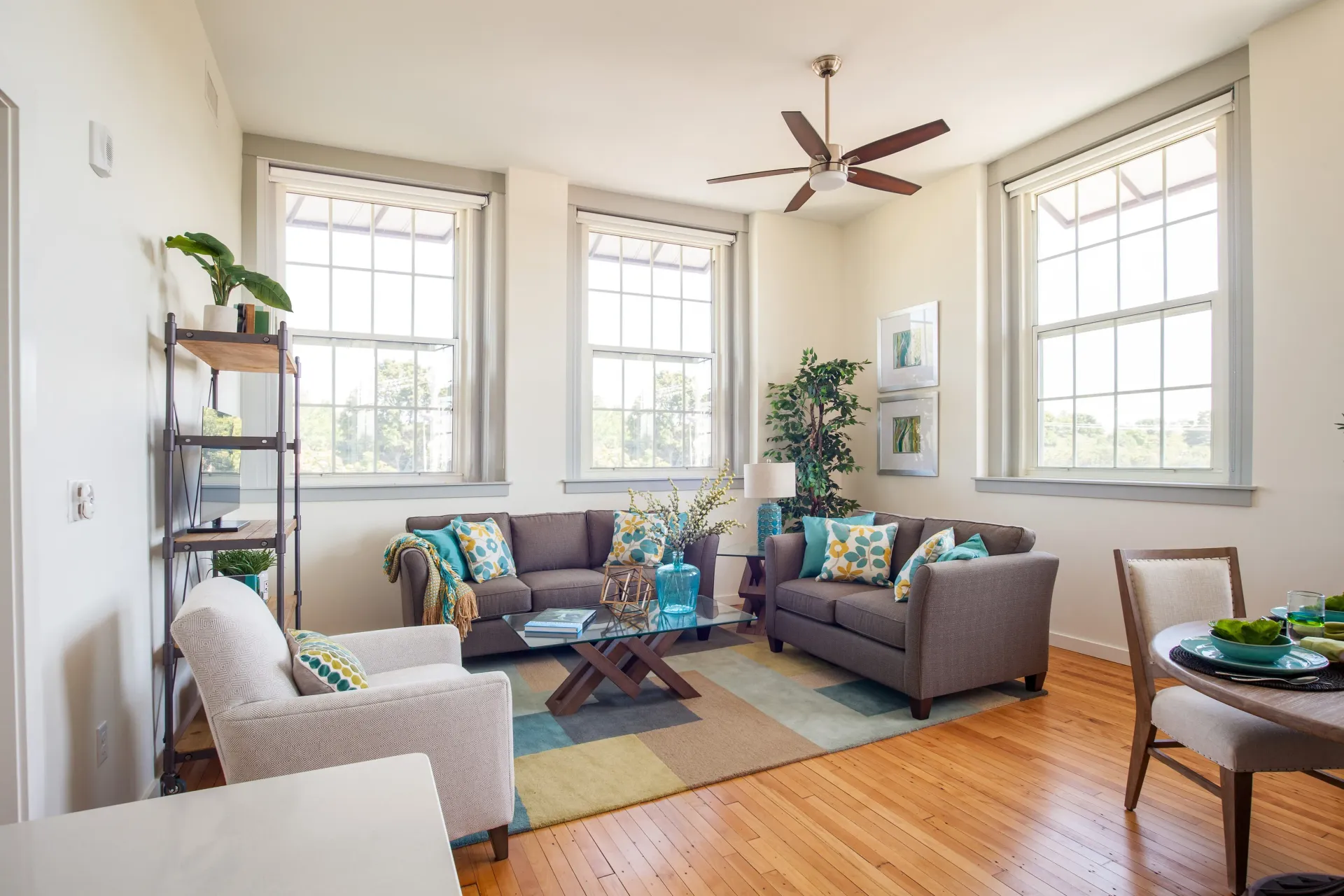 Living room at McKay.