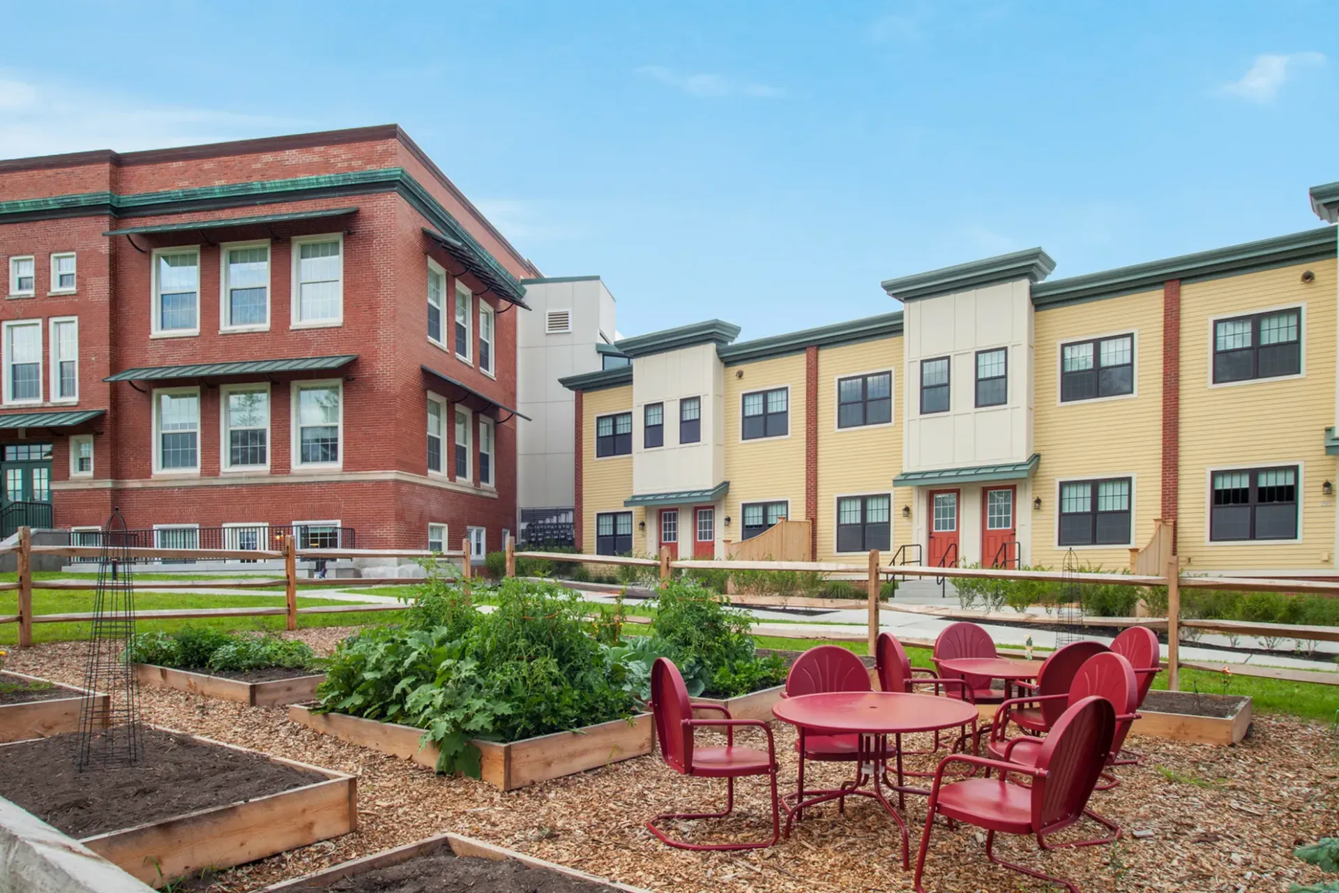 McKay apartment  shared garden space.