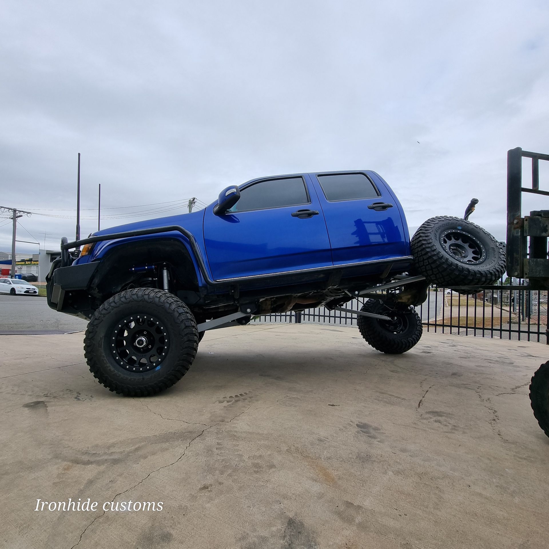 Front Coil of Colorado DMAX &mdash; Ironhide Customs In Garbutt, QLD