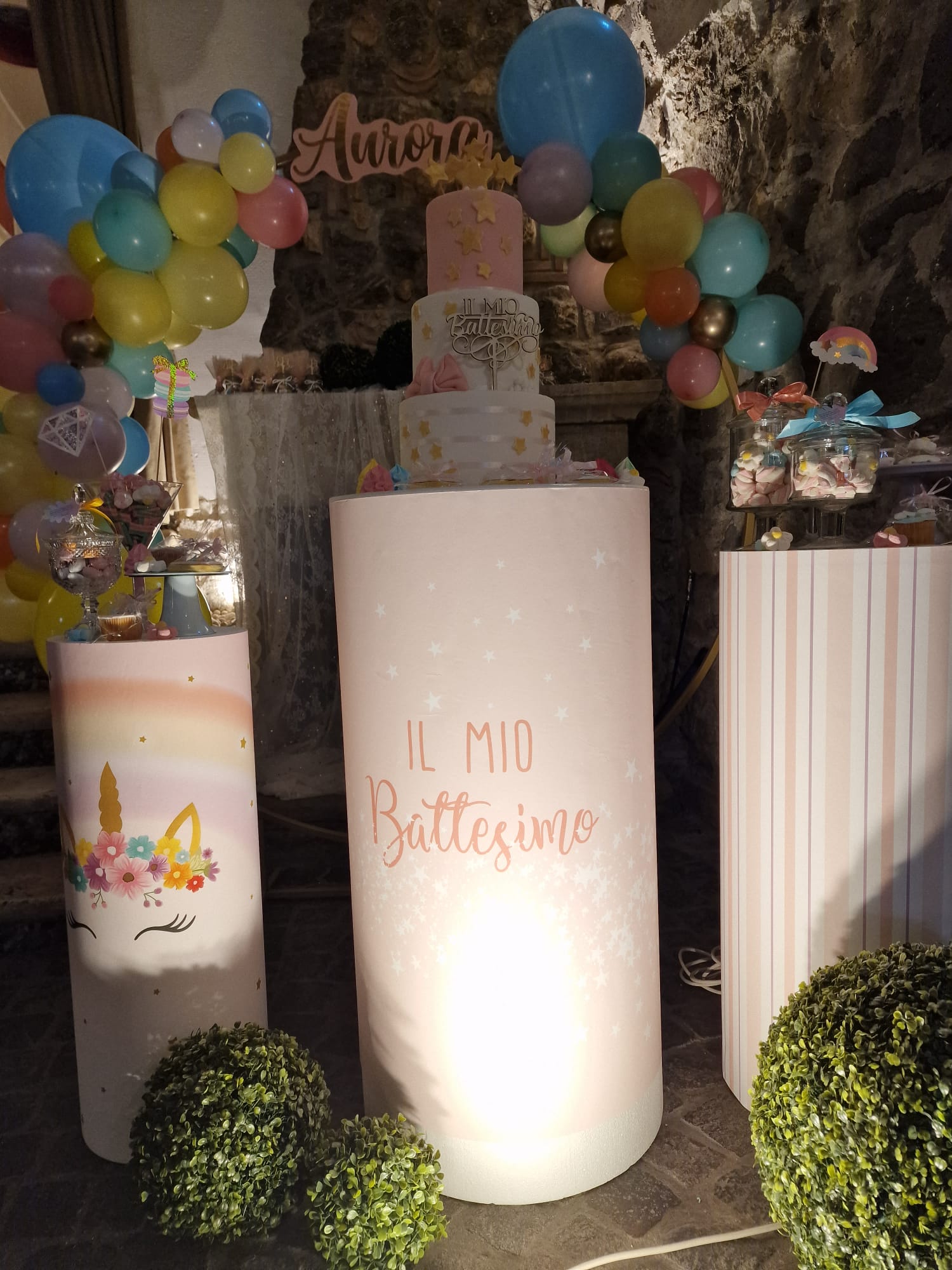 allestimento per il battesimo di un bambina presso Tenuta Olivia 3
