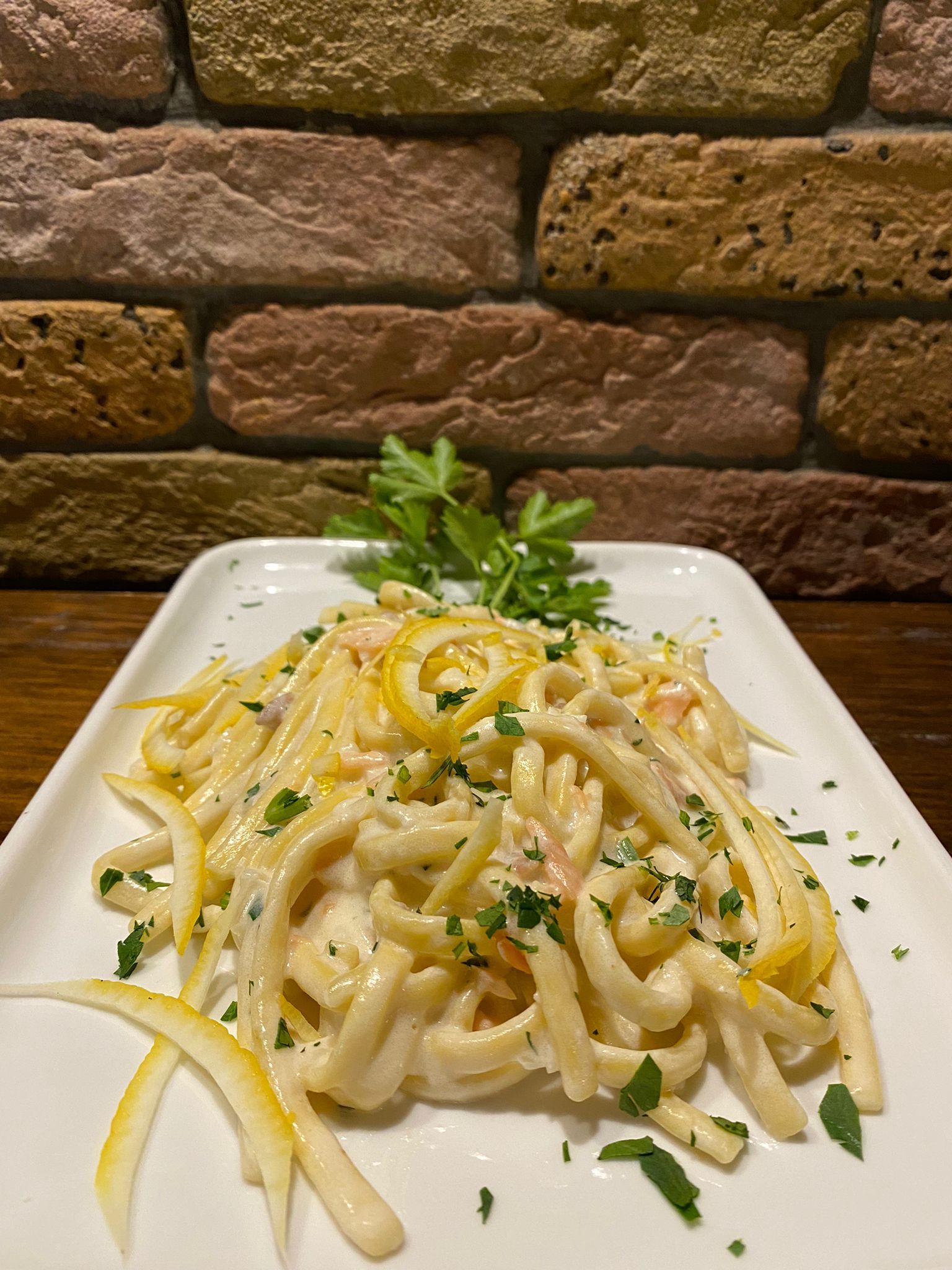 spaghetti con salmone e panna
