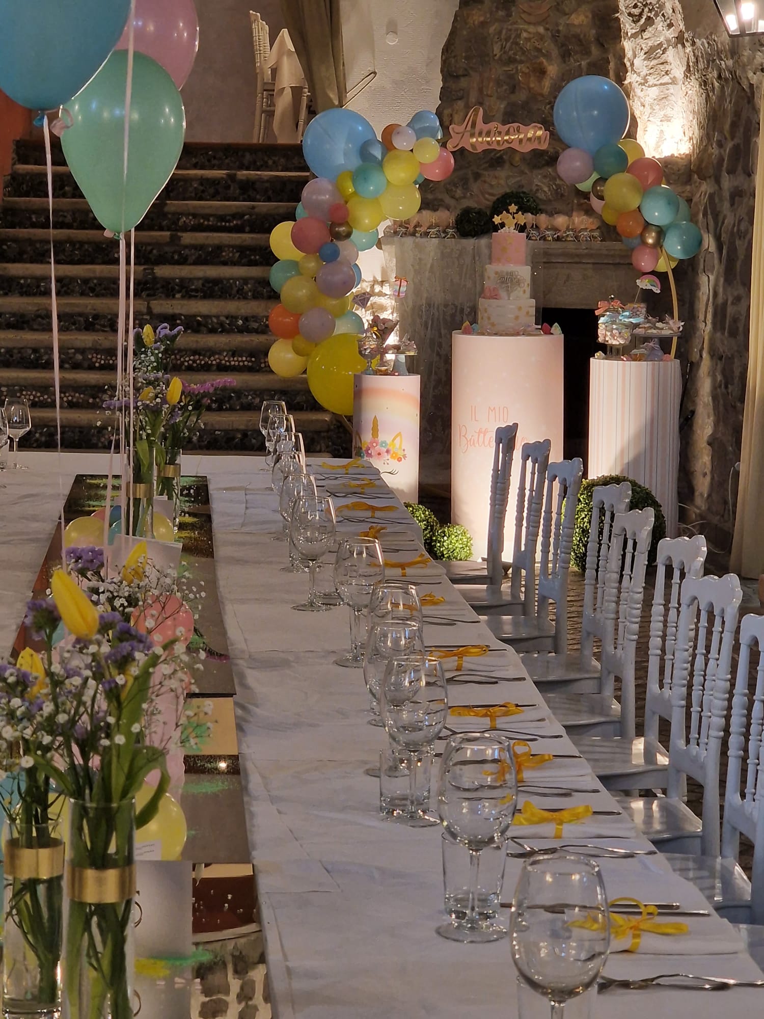 allestimento per il battesimo di un bambina presso Tenuta Olivia 16