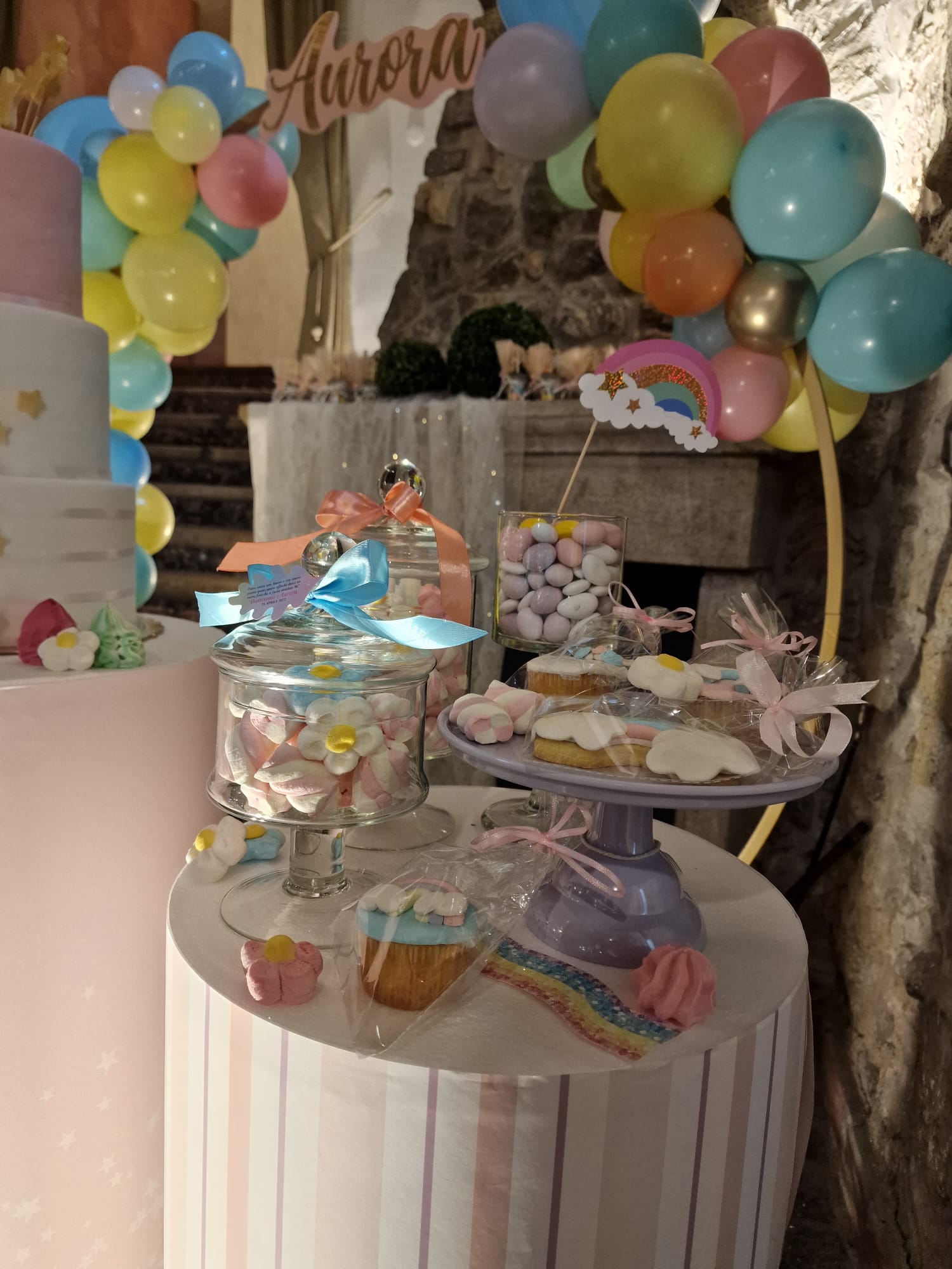 allestimento per il battesimo di un bambina presso Tenuta Olivia 24