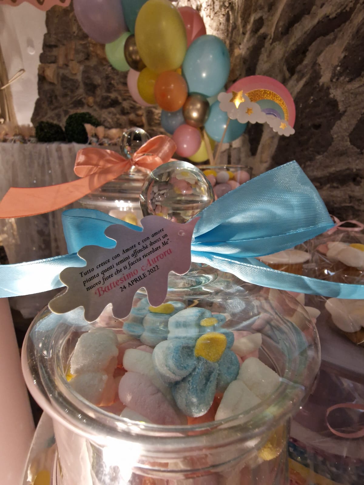 allestimento per il battesimo di un bambino presso Tenuta Olivia 97