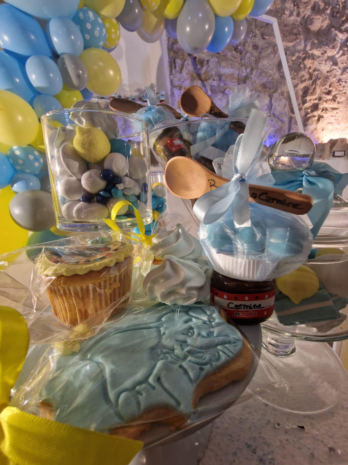 allestimento per il battesimo di un bambino presso Tenuta Olivia 62