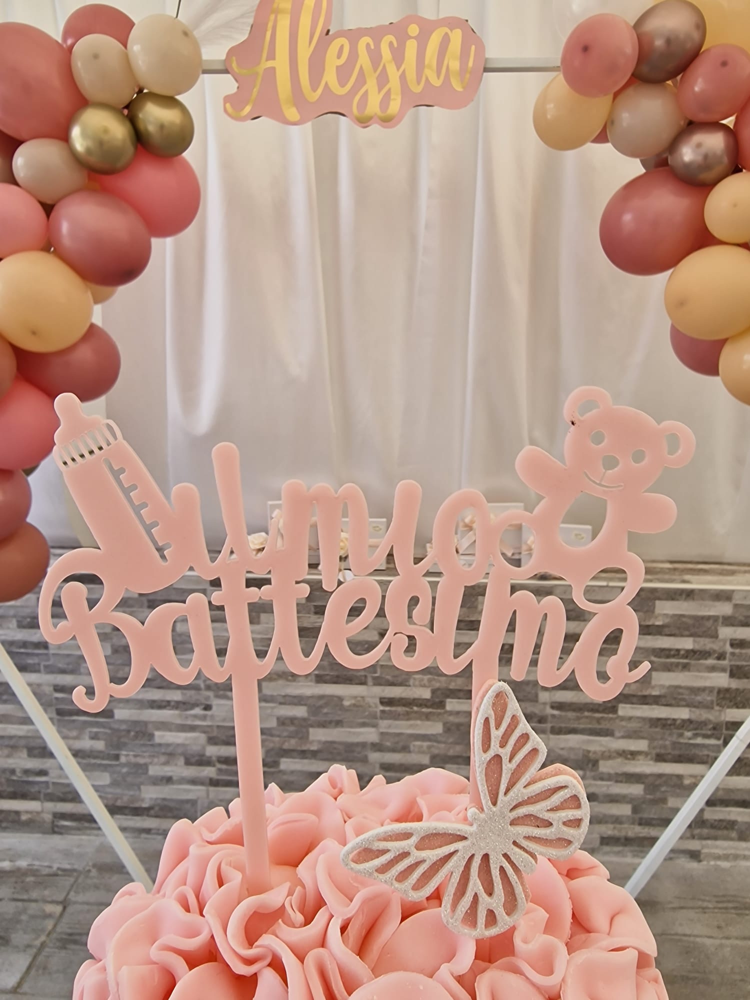 allestimento per il battesimo di un bambina presso Tenuta Olivia 37