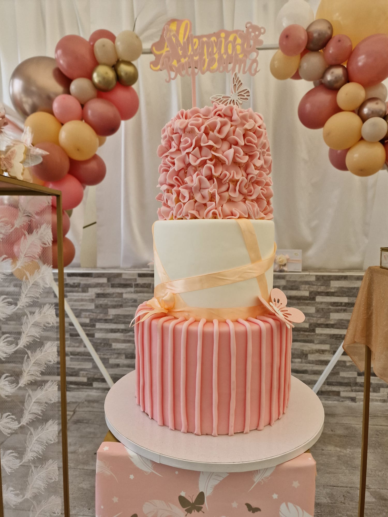 allestimento per il battesimo di un bambina presso Tenuta Olivia 37