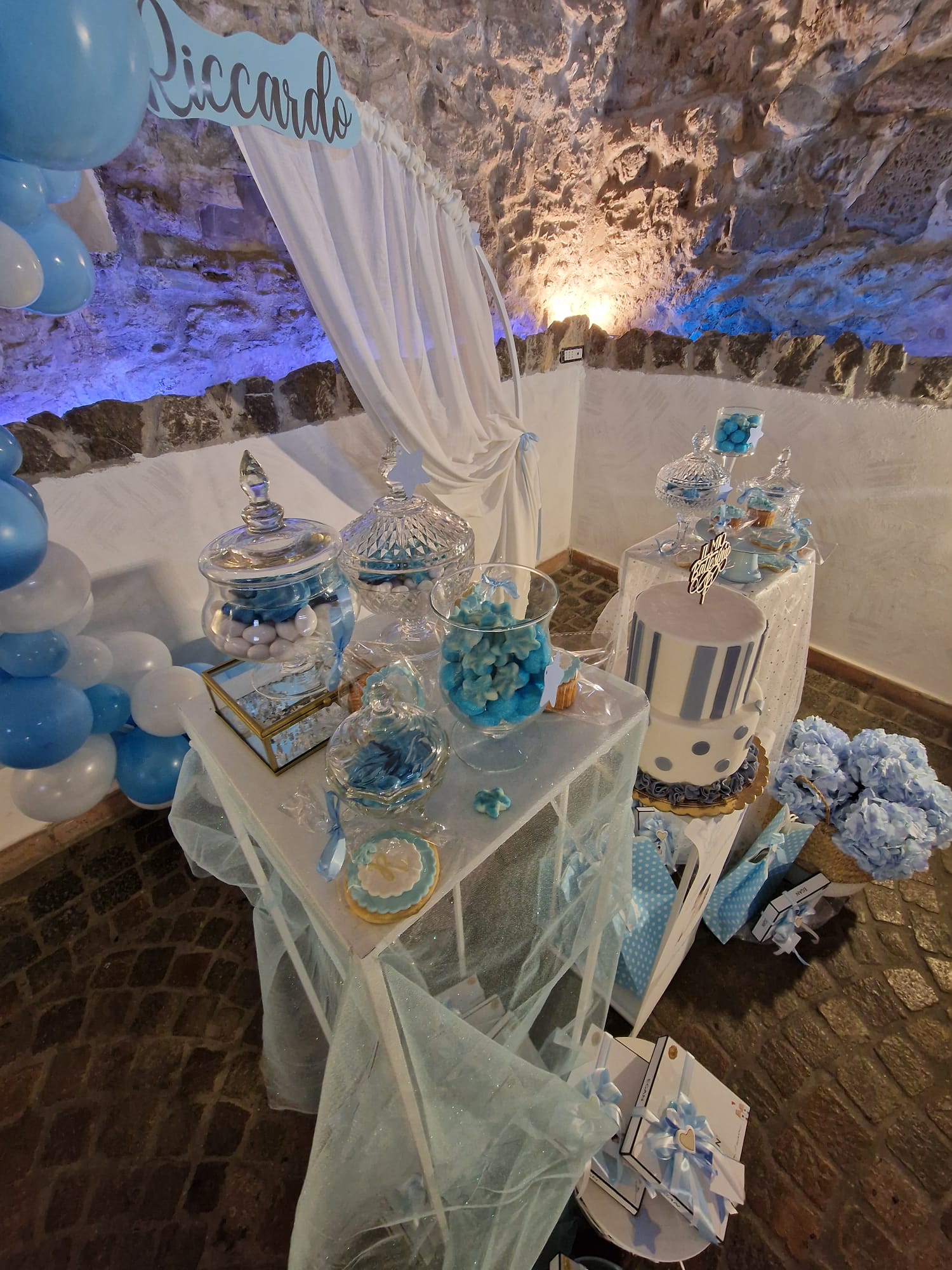 allestimento per il battesimo di un bambino presso Tenuta Olivia 33