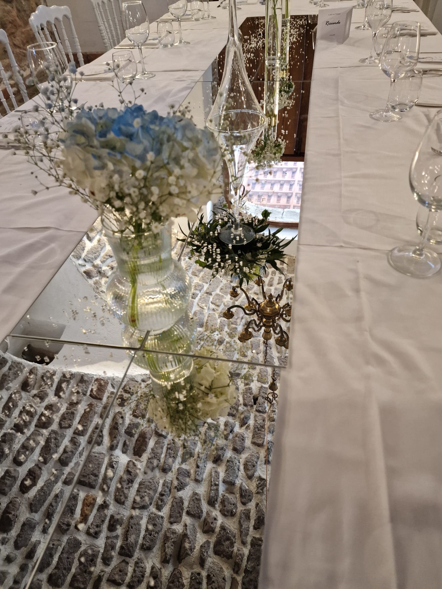 allestimento per il battesimo di un bambino presso Tenuta Olivia 35