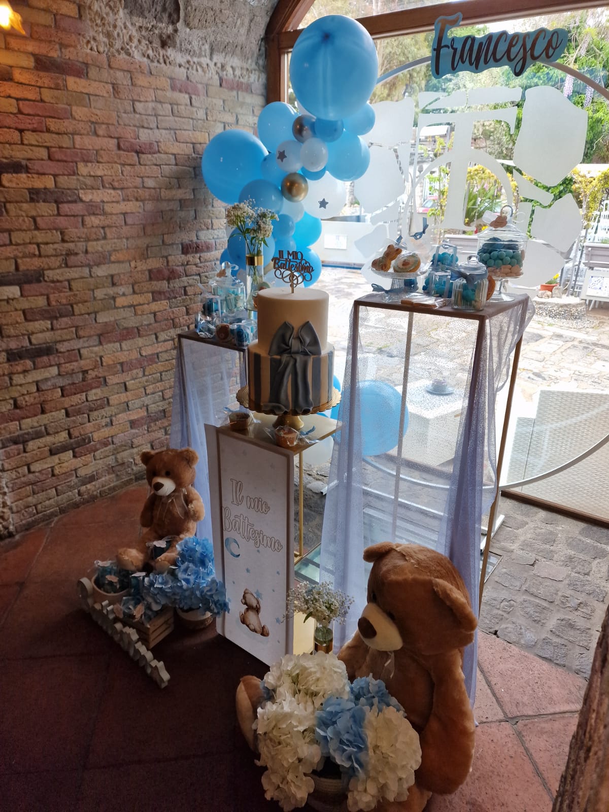 allestimento per il battesimo di un bambino presso Tenuta Olivia 30