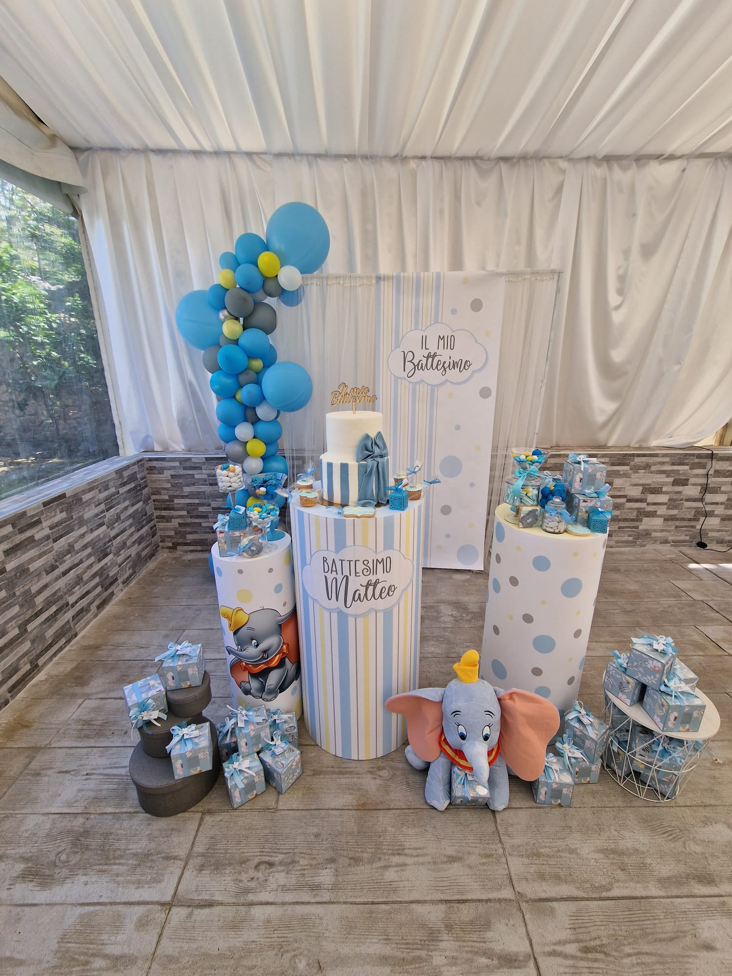allestimento per il battesimo di un bambino presso Tenuta Olivia 26