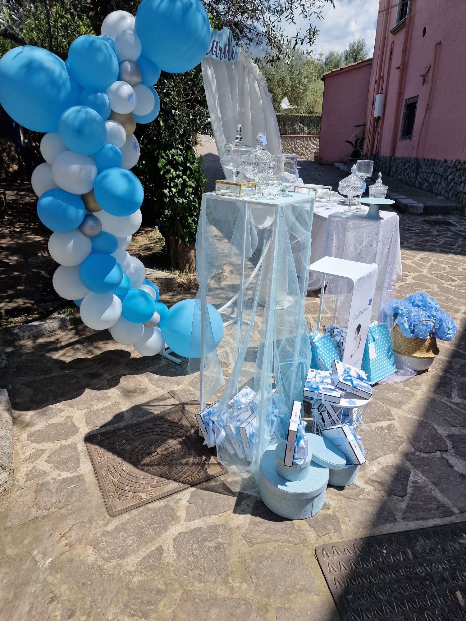 allestimento per il battesimo di un bambino presso Tenuta Olivia 15