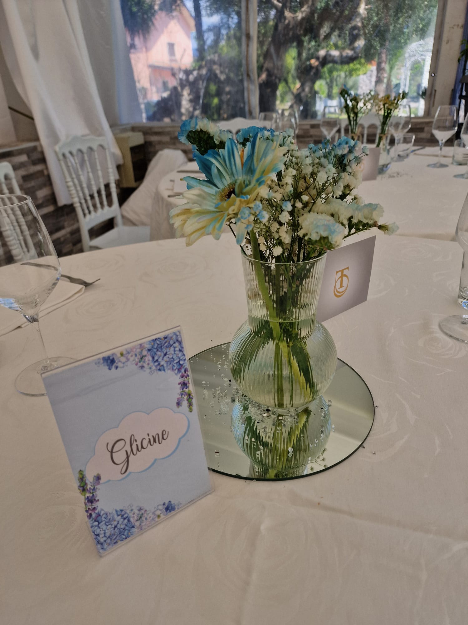 allestimento per il battesimo di un bambino presso Tenuta Olivia 8
