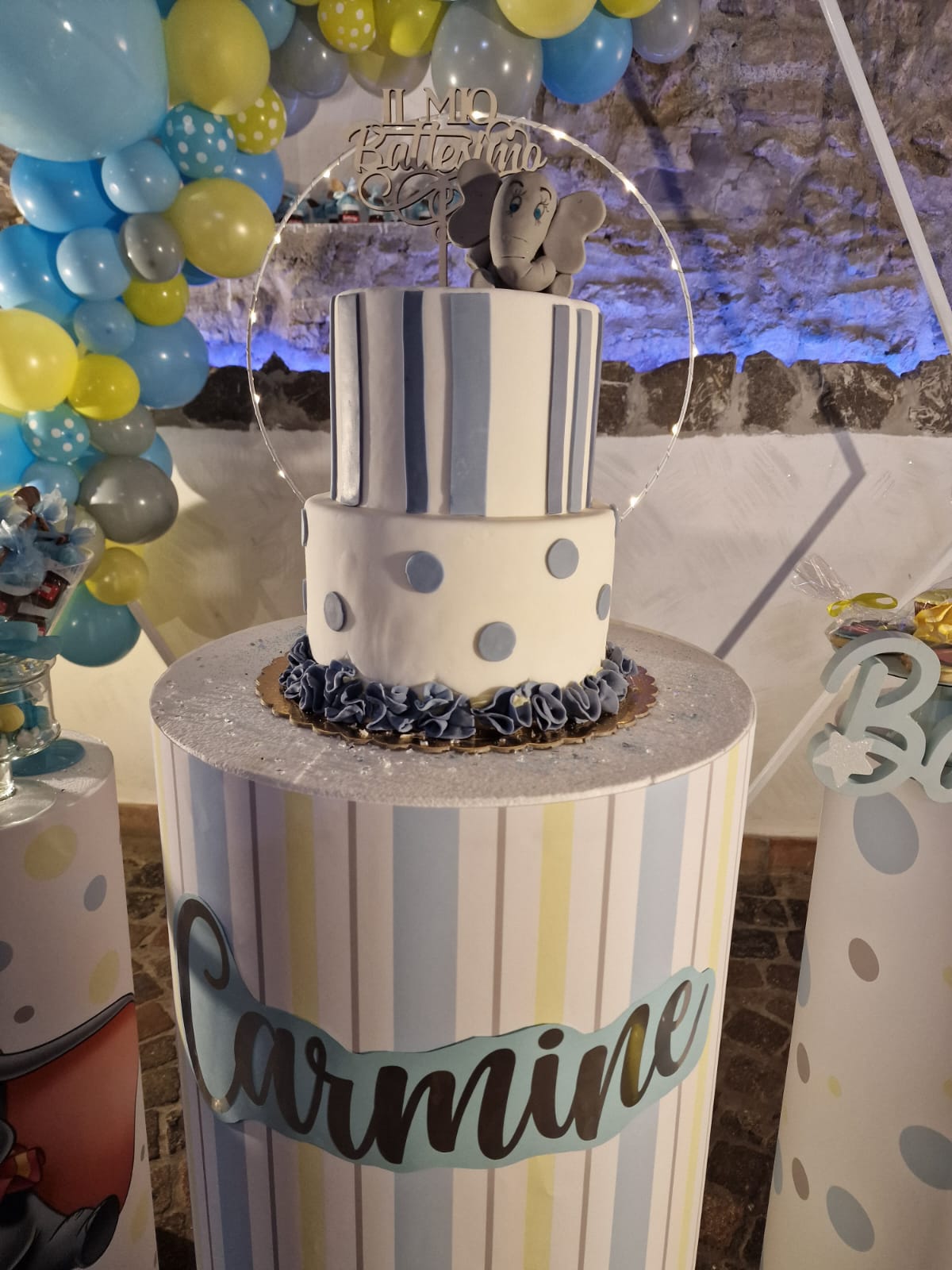 allestimento per il battesimo di un bambino presso Tenuta Olivia 2