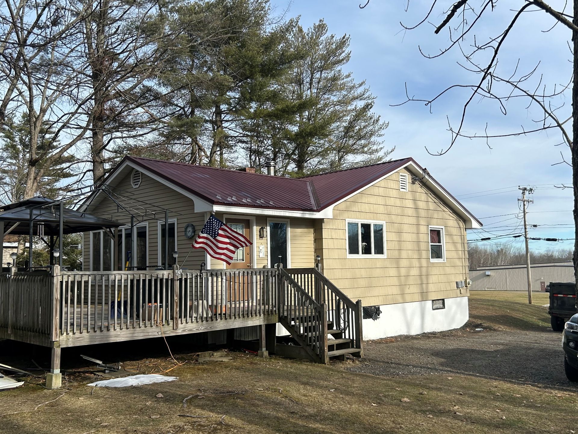 Home With Metal Roofing Surface in Brunswick, ME